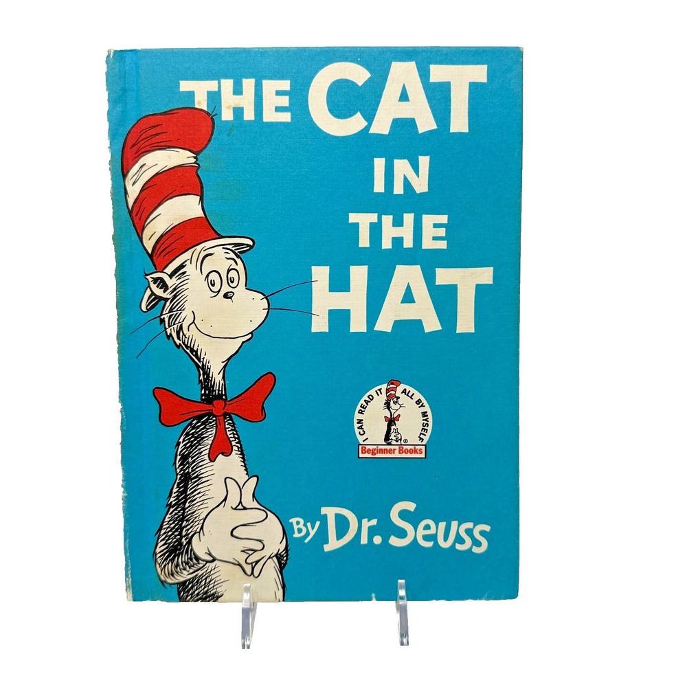 Dr. Seuss "The Cat In The Hat" 1957 HC Vintage Collectible Beginner Books Rare